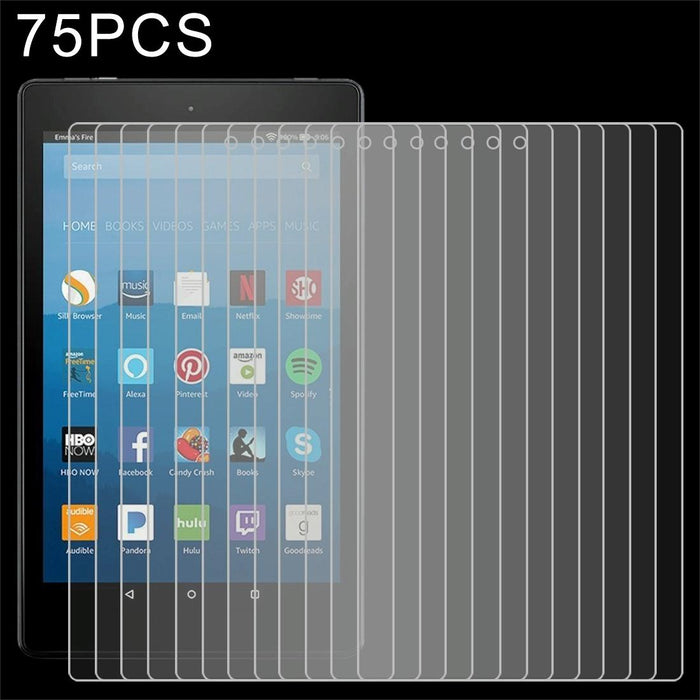 For Amazon Kindle Fire Hd 8 2017 75 Pcs 0.3Mm 9H Full Screen Tempered Glass Film