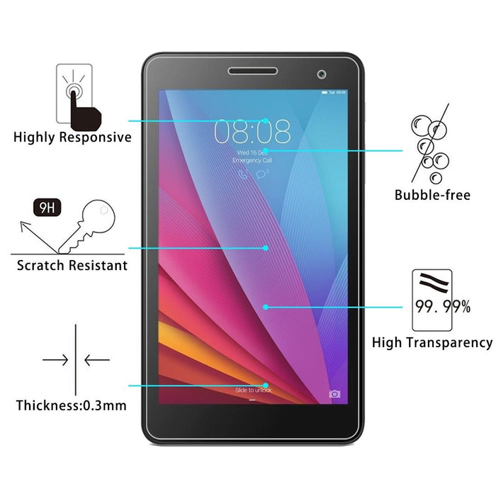 For Huawei Mediapad T1 7.0 100 Pcs 0.3Mm 9H Full Screen Tempered Glass Film