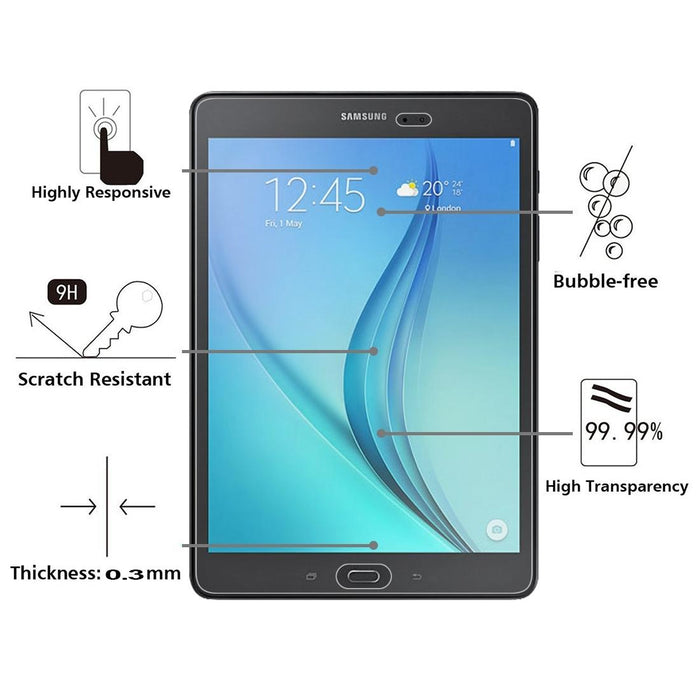 75 Pcs 0.3Mm 9H Full Screen Tempered Glass Film For Samsung Galaxy Tab A Plus 9.7 / P550