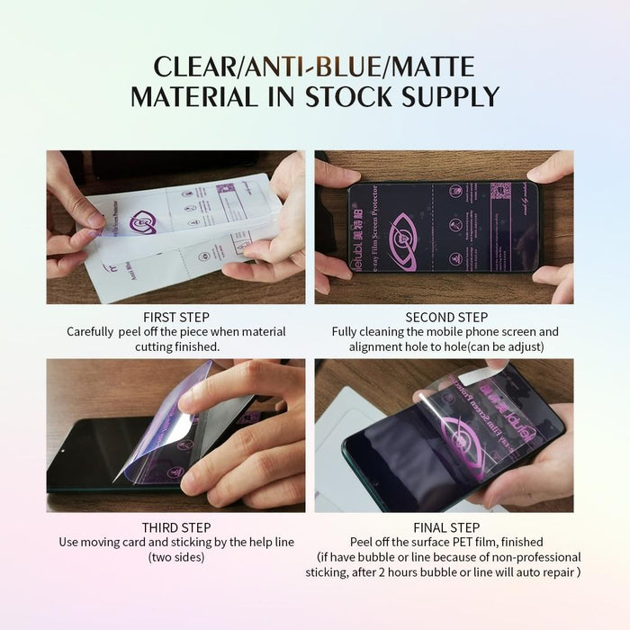 50 Pcs 30 x 20cm Tablet Hd Tpu Soft Hydrogel Film