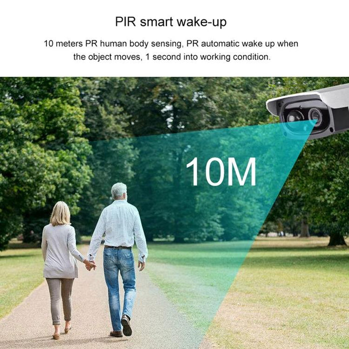 Outdoor Hd 1080P Solar Power Security Ip Camera Support Motion Detection & Pir Wake Up Ip66 Waterproof White