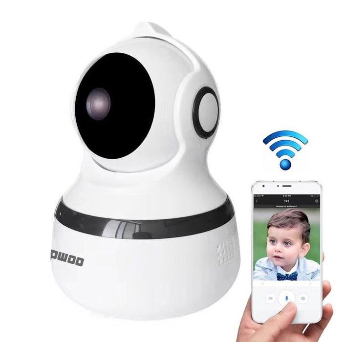 2.0Mp 1080P Hd Wifi Ip Camera Support Motion Detection / Night Vision White