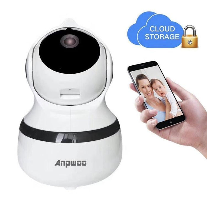 2.0Mp 1080P Hd Wifi Ip Camera Support Motion Detection / Night Vision White