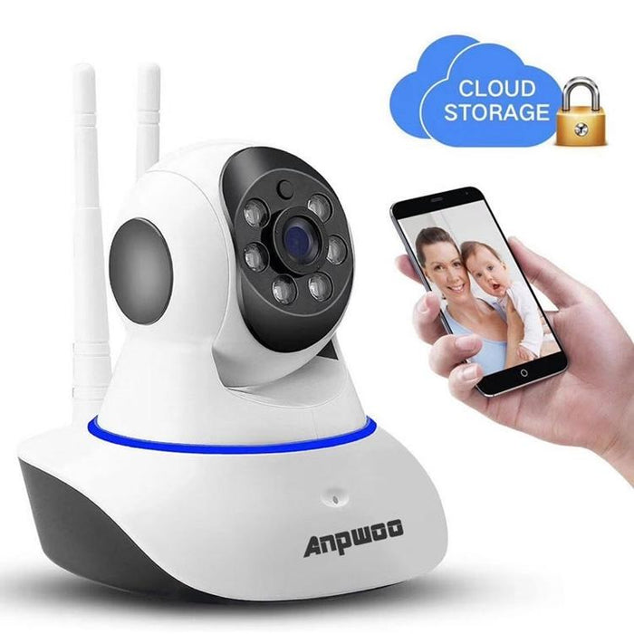 1.0Mp 720P Hd Wifi Ip Camera Support Motion Detection / Night Vision White