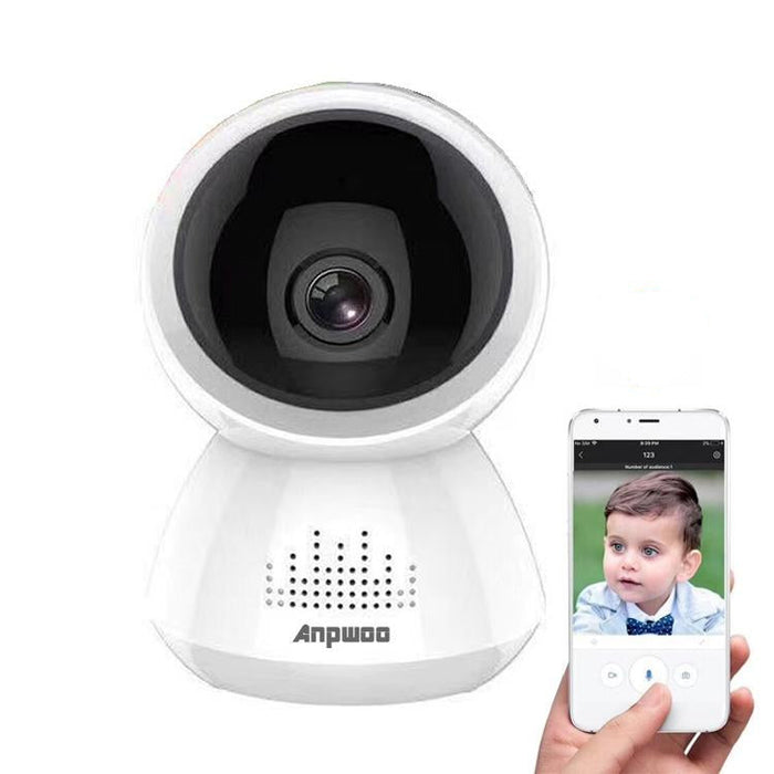 2.0Mp 1080P 1 / 2.7 Inch Hd Wifi Ip Camera Support Motion Detection / Night Vision White