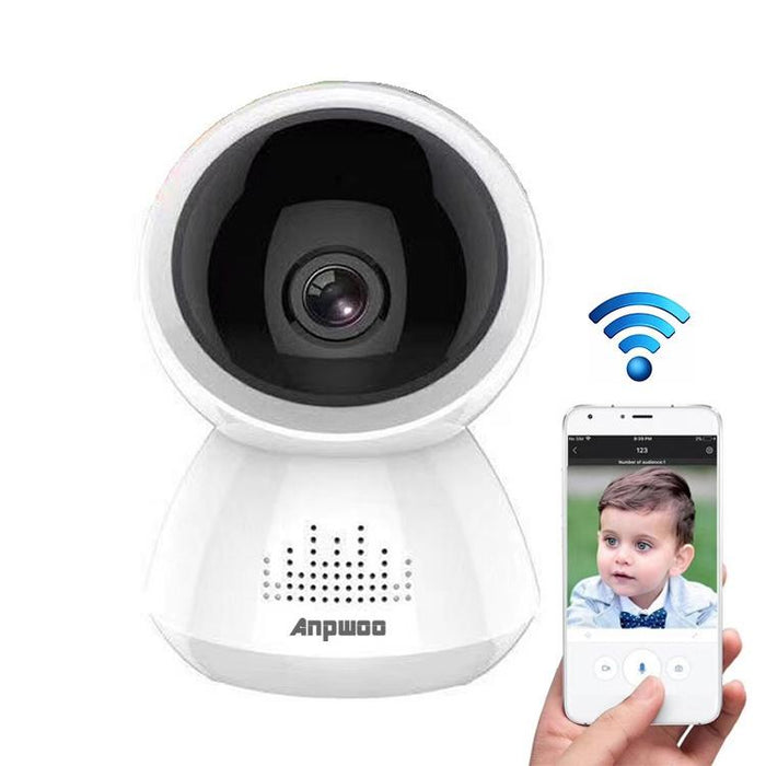 2.0Mp 1080P 1 / 2.7 Inch Hd Wifi Ip Camera Support Motion Detection / Night Vision White