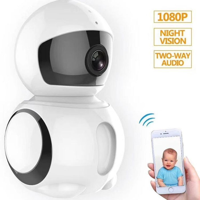 2.0Mp 1080P 1 / 2.7 Inch Hd Wifi Ip Camera Support Motion Detection / Night Vision White