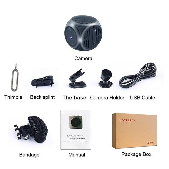 1080P Hd Wireless Camera Sports Outdoor Home Computer Camera Support Infrared Night Vision / Motion Detection