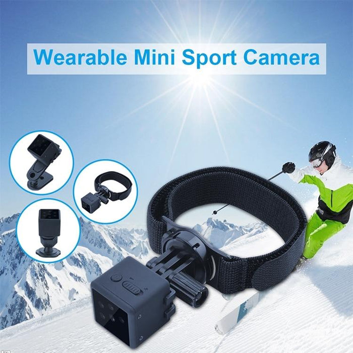 1080P Wearable Smart Hd Camera Wireless Sport Camera Support Infrared Night Vision / Motion Detection / Tf Card