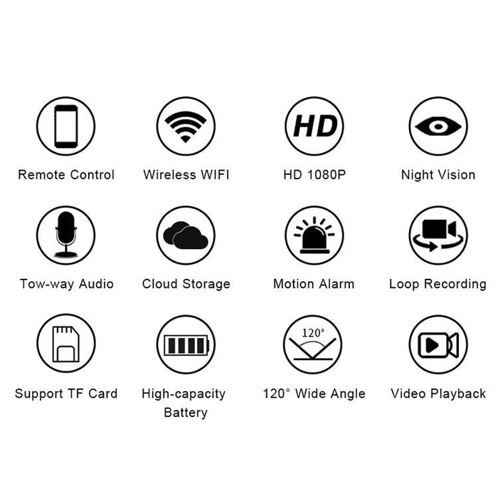 1080P Wifi Network Remote Monitoring Camera Support Motion Detection / Infrared Night Vision / Two-Way Voice Intercom