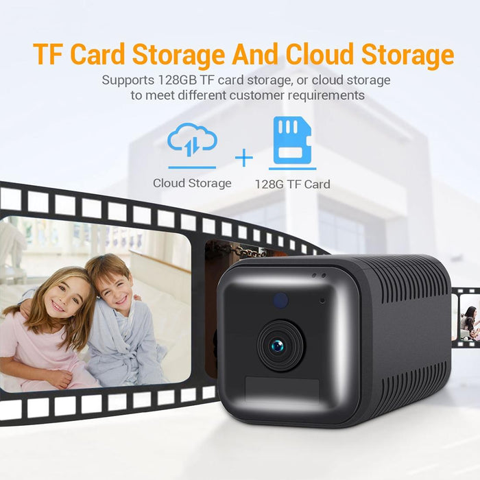 G18 1080P Full Hd Rechargeable Battery Wifi Ip Camera Support Night Vision / Pir Motion Detection / Tf Card / Two Way Audio Black