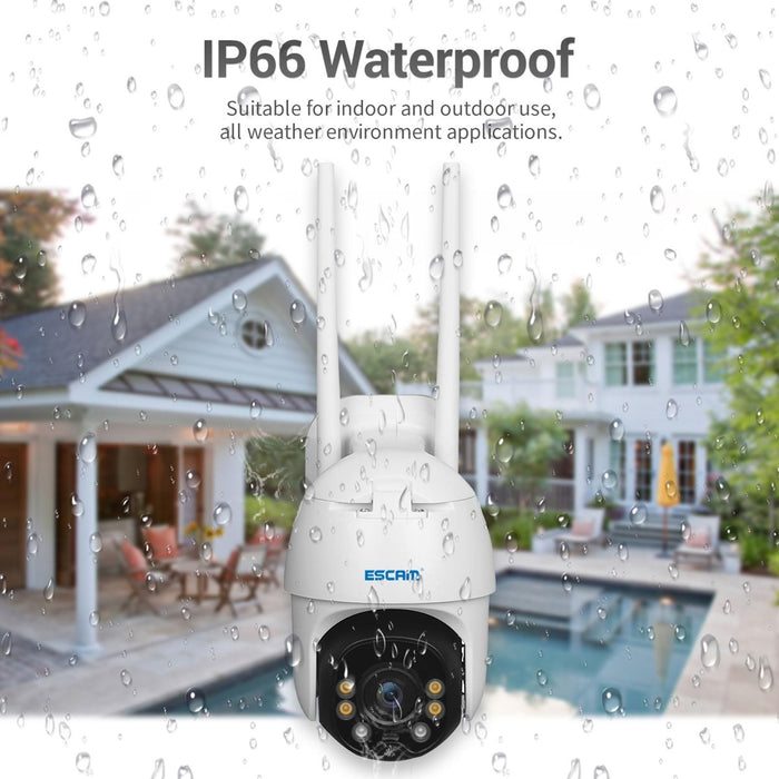 1080P Ip66 Waterproof Wifi Ip Camera With Solar Panel & Battery Support Night Vision & Motion Detection & Two Way Audio & Tf Card & Ptz Control