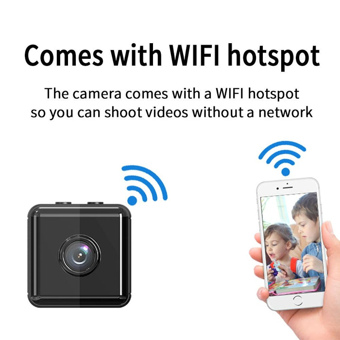 720P Wireless Home Mini Surveillance Camera Support Infrared Night Vision & Motion Detection & Tf Card White