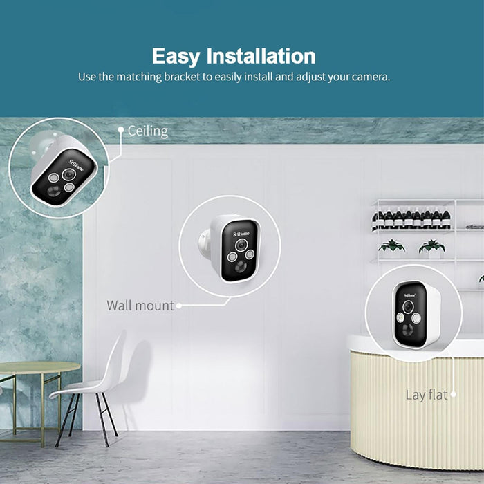 3.0 Million Pixels Fhd Low Power Consumption Wireless Home Security Camera System