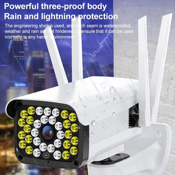 Outdoor Hd Surveillance Ip Camera Support Voice Intercom & Night Vision & Human Figure Detection & Tf Card Wifi Hd Fixed Version