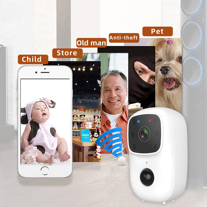 B90 Low-Power Battery Surveillance Camera Support Two-Way Intercom Tf Card Pir Human Body Induction