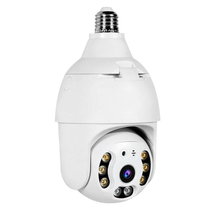 3.0Mp Smart Wifi 1080P Hd Outdoor Network Light Bulb Camera Support Infrared Night Vision & Motion Detection & Tf Card