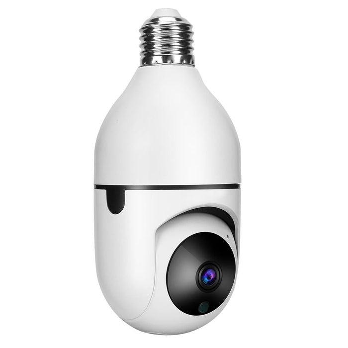 2.0 Million Pixels Single Light Source Smart Dual-Band Wifi 1080P Hd Outdoor Network Light Bulb Camera Support Infrared Night Vision & Two-Way Audio & Motion Detection & Tf Card