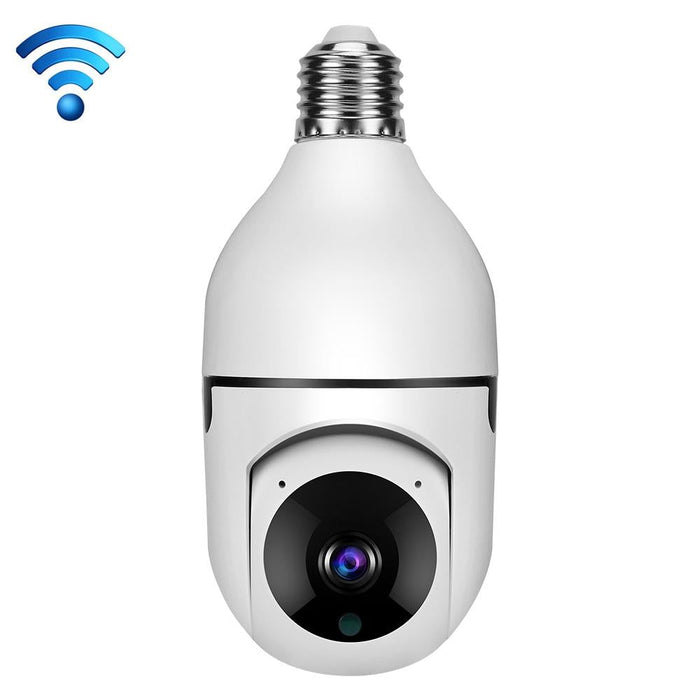 2.0 Million Pixels Single Light Source Smart Dual-Band Wifi 1080P Hd Outdoor Network Light Bulb Camera Support Infrared Night Vision & Two-Way Audio & Motion Detection & Tf Card