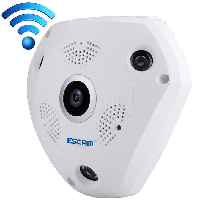 Shark 960P 360 Degrees Fisheye Lens 1.3Mp Wifi Ip Camera Support Motion Detection / Night Vision- Ir Distance 10M