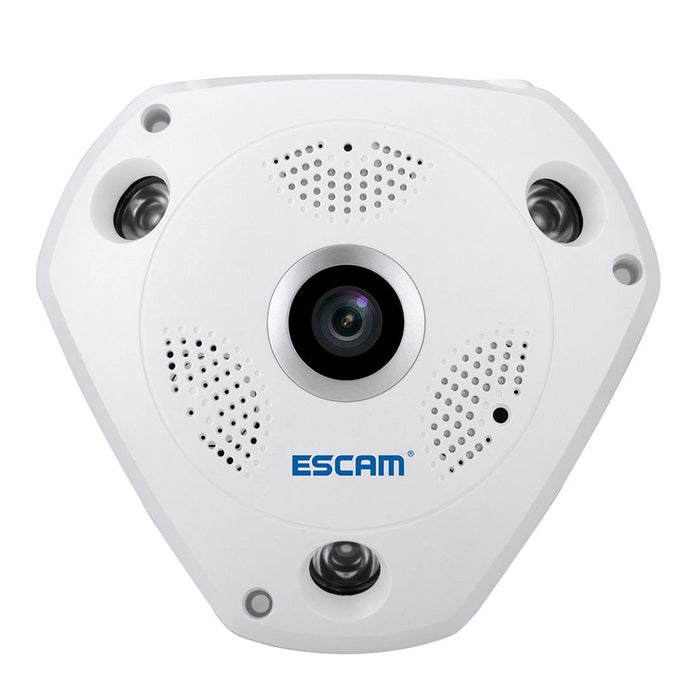 Shark 960P 360 Degrees Fisheye Lens 1.3Mp Wifi Ip Camera Support Motion Detection / Night Vision- Ir Distance 10M