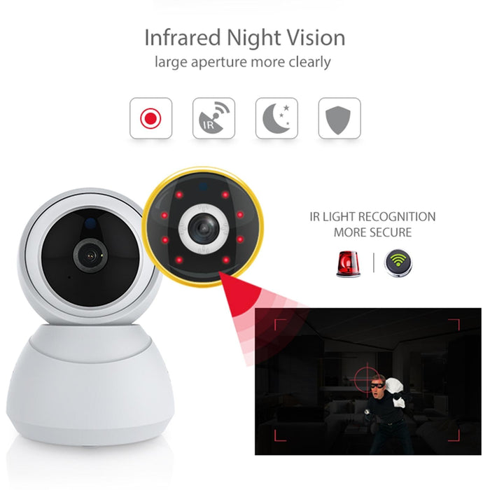 Nip-68Rq Wifi Indoor Smart Pt Ip Camera White