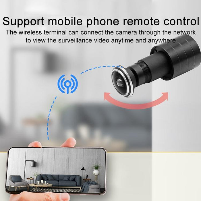 1.8Mm Focal Length Smart Home Wifi Remote Hd Electronic Cat Eye Camera Black