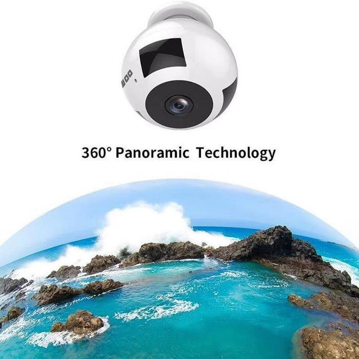 Mn003 360 Degrees Panoramic 960P Hd Wifi Ip Camera Support Motion Detection & Infrared Night Vision & Tf Card Max 64Gb