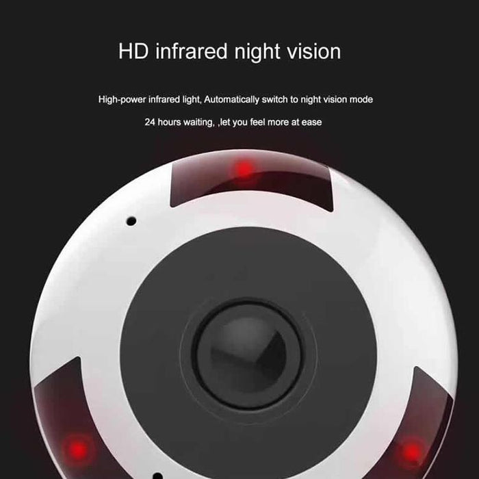 Mn003 360 Degrees Panoramic 960P Hd Wifi Ip Camera Support Motion Detection & Infrared Night Vision & Tf Card Max 64Gb