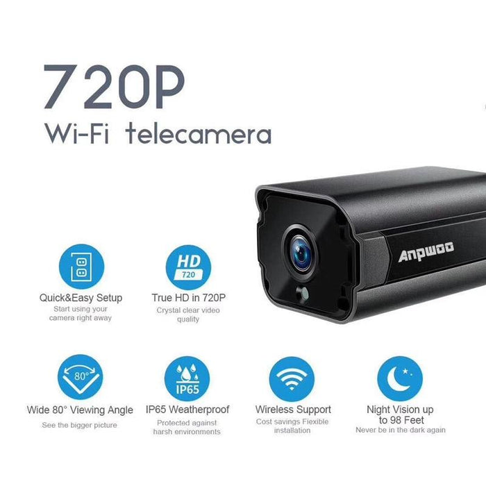 720P Hd Wifi Ip Camera Support Motion Detection & Infrared Night Vision & Tf Card Max 64Gb