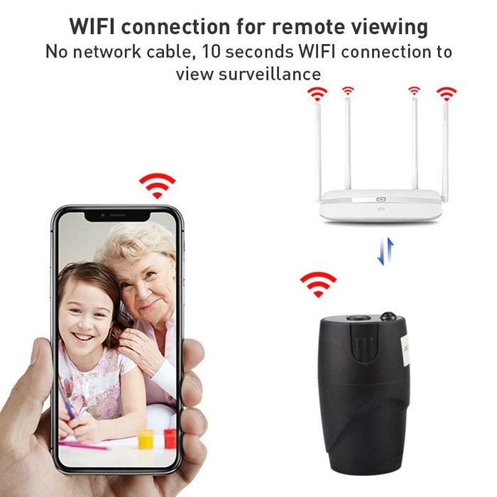 G Wifi Smart Surveillance Camera Support Night Vision / Two-Way Audio Black