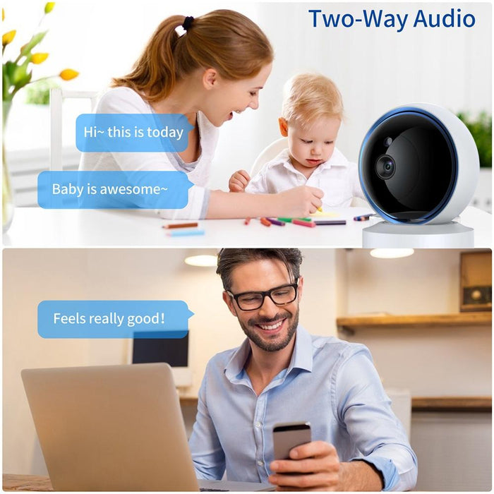 3.0Mp 360 Rotation Ip Camera Wifi Smart Security Camera Support Tf Card / Two-Way Audio / Motion Detection / Night Vision