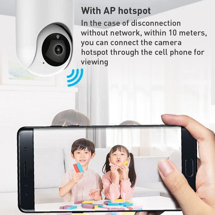 1080P Pan-Tilt Wifi Smart Ip Camera Support Tf Card / Two-Way Audio / Motion Detection / Night Vision