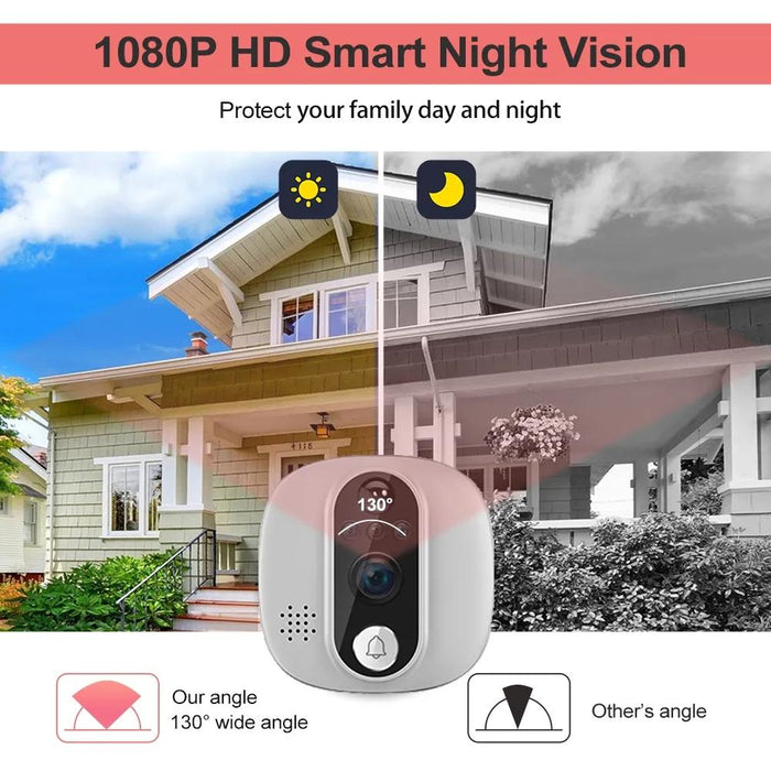 4.3 Inch 1080P Wifi Smart Visual Electronic Doorbell Support Pir Motion Detection