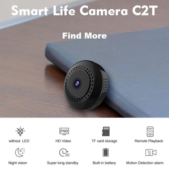 C2T 1080P Wifi Wireless Network Action Camera Wide-Angle Recorder