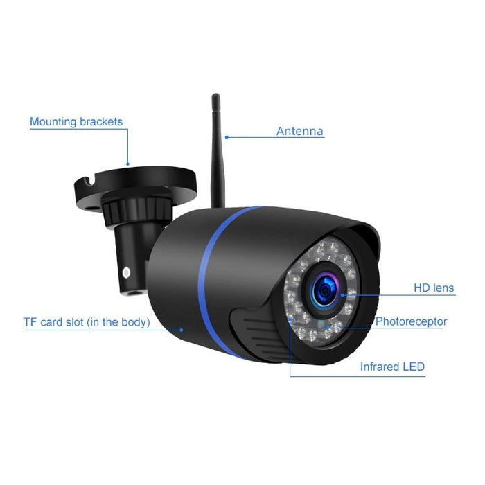 2.0 Million Pixels 1080P Hd Wireless Ip Camera Support Motion Detection & Two-Way Audio & Infrared Night Vision & Tf Card