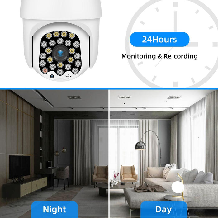 1080P Hd Wifi Ip Camera Support Night Vision & Motion Detection & Two Way Audio & Tf Card