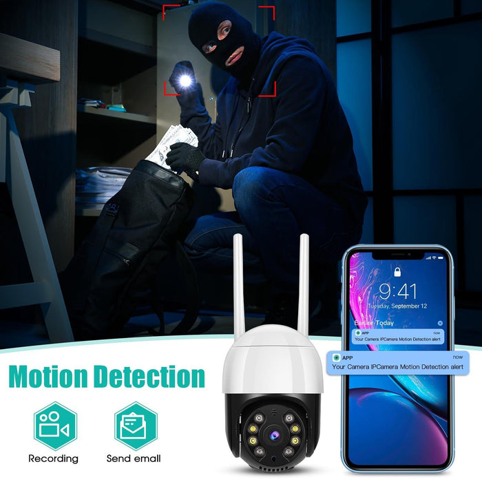 3.0Mp Hd Wifi Ip Camera Support Night Vision & Motion Detection & Two Way Audio & Tf Card