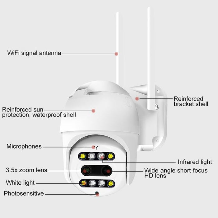 Pixels 1080P Hd Wireless Ip Camera Support Motion Detection & Infrared Night Vision & Tf Card