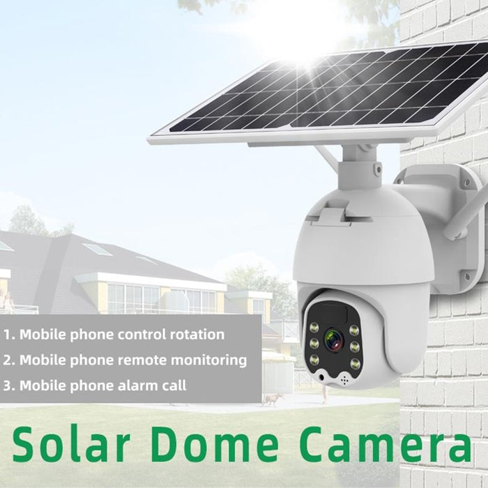 1080P Hd Solar Wireless Ip Camera Support Motion Detection & Infrared Night Vision & Tf Card