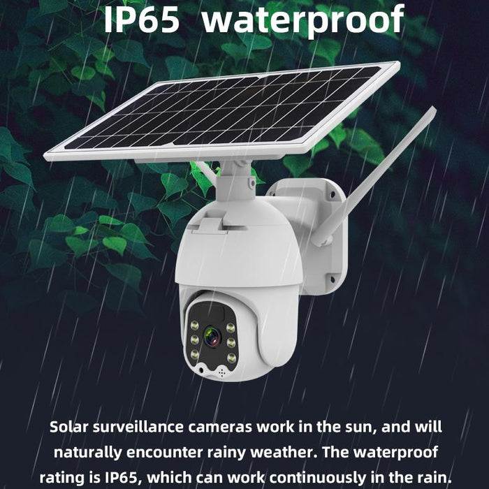 1080P Hd Solar Wireless Ip Camera Support Motion Detection & Infrared Night Vision & Tf Card