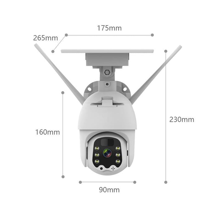 1080P Hd Solar Wireless Ip Camera Support Motion Detection & Infrared Night Vision & Tf Card