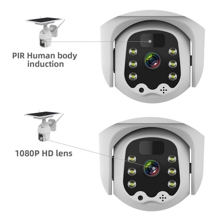 1080P Hd Solar Wireless Ip Camera Support Motion Detection & Infrared Night Vision & Tf Card