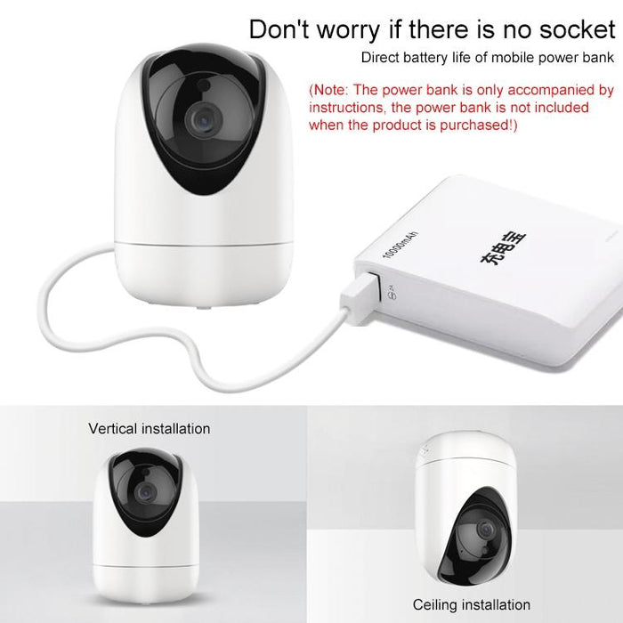 Hd Wireless Indoor Network Shaking Head Camera Support Motion Detection & Infrared Night Vision & Micro Sd Card