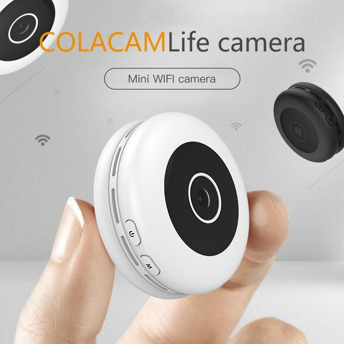 H11 Mini Hd App 1080P 120 Degree Wide Angle Wearable Smart Wireless Wifi Surveillance Camera Support No Light Infrared Night Vision & Motion Detection Recording & Photograph & Loop Recording White