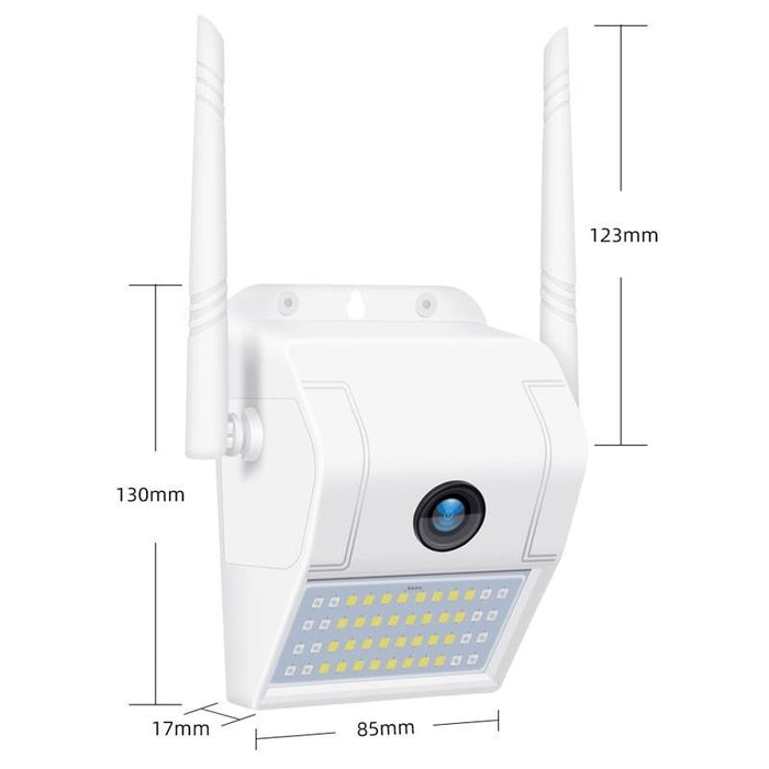 2 Megapixel Ip66 Waterproof Wall Light Wireless Ip Camera Support Multiple Night Vision & Mobile Phone Remote Monitoring & Voice Intercom & Motion Detection / Alarm & 128Gb Memory Card