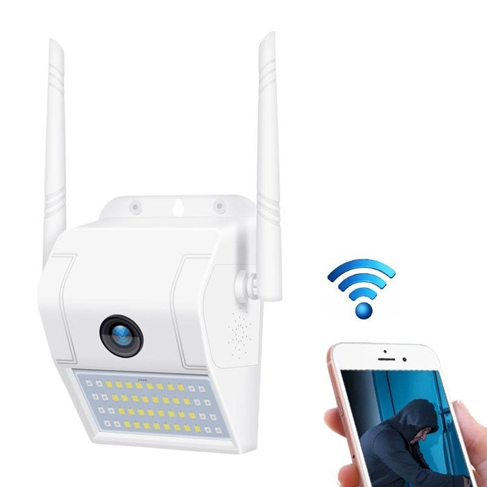 2 Megapixel Ip66 Waterproof Wall Light Wireless Ip Camera Support Multiple Night Vision & Mobile Phone Remote Monitoring & Voice Intercom & Motion Detection / Alarm & 128Gb Memory Card