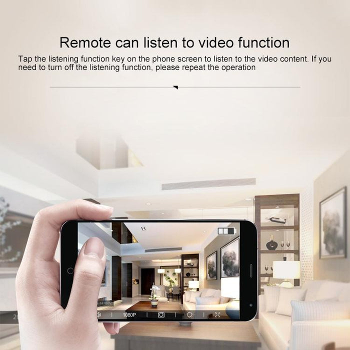 Hd 1080P Wifi Mini Camera With Ir Night Vision & Remote Surveillance