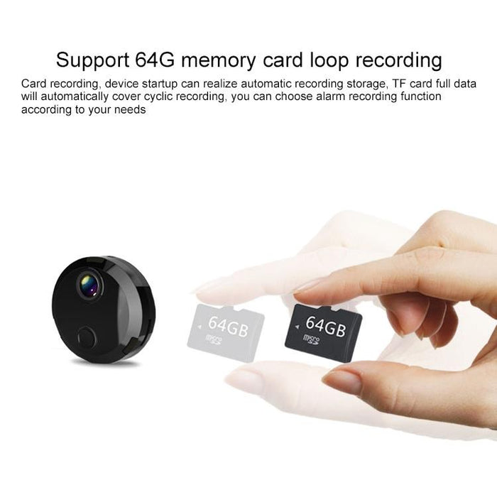 Hd 1080P Wifi Mini Camera With Ir Night Vision & Remote Surveillance