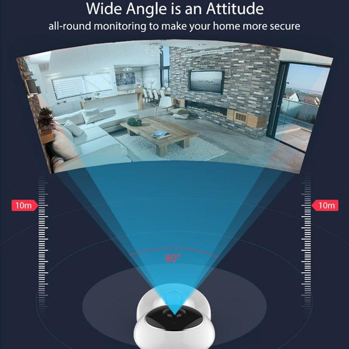 Indoor Wifi Ip Camera With Ir Night Vision & Multi-Angle Monitor & Mobile Phone Remote Control